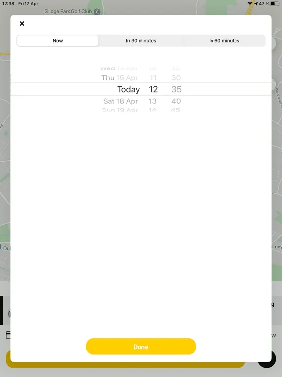 Capturas de tela do Joemaxi The Irish Taxi App iPad 