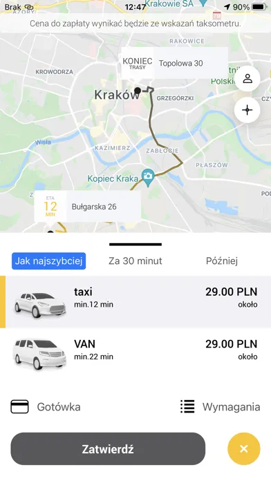 Mega Taxi Kraków應用截圖