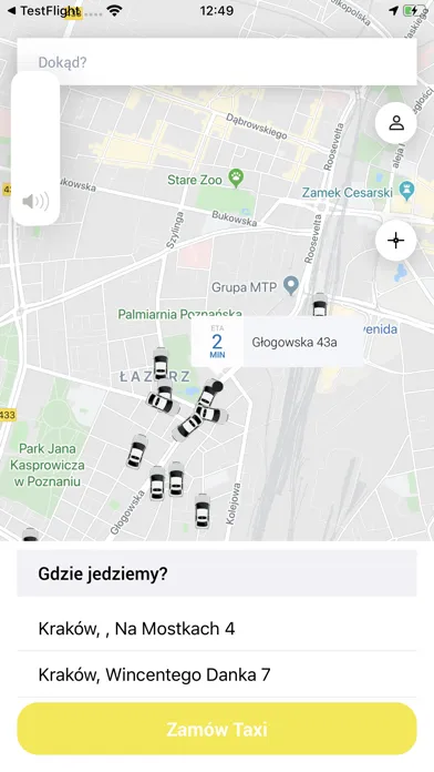 Ảnh chụp màn hình của Zamawiam Taxi