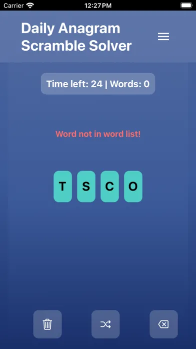 Capturas de pantalla de Daily Anagram Scramble Solver
