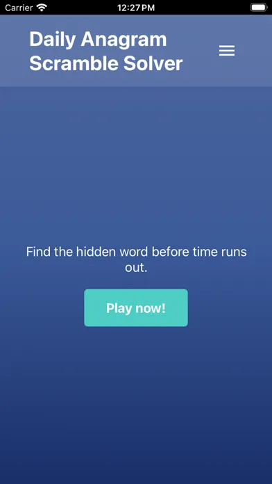 Capturas de pantalla de Daily Anagram Scramble Solver