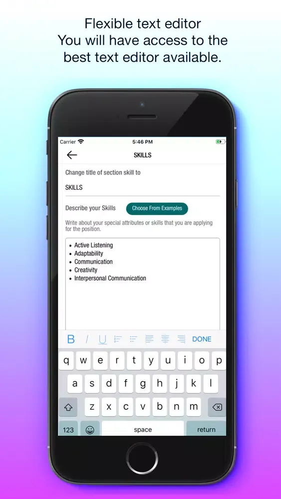 Screenshot di CV Builder - My Resume Builder