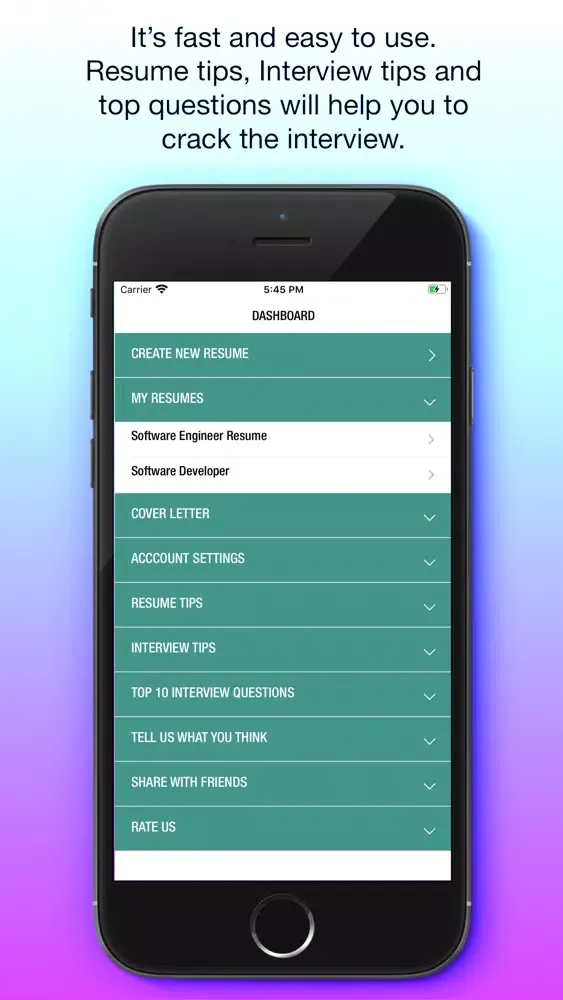Screenshot di CV Builder - My Resume Builder