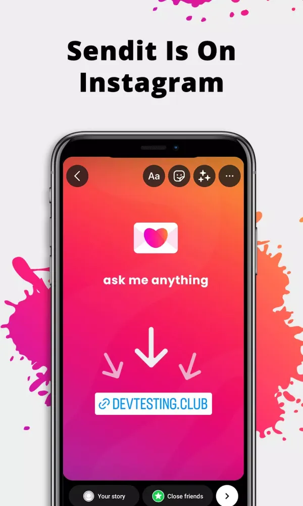 Ask me anything: Anonymous q&a Screenshots