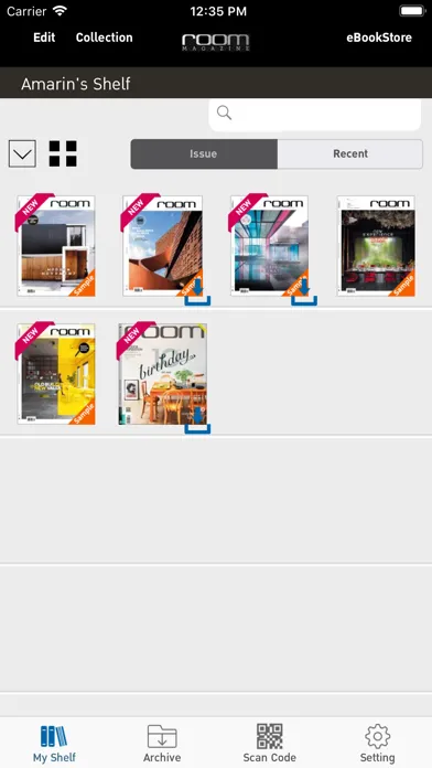 Capturas de pantalla de Room eMagazine