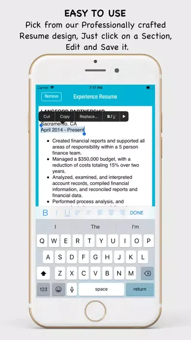 Resume Builder - CV Creator Screenshots