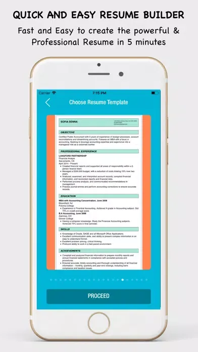 Resume Builder - CV Creator Screenshots