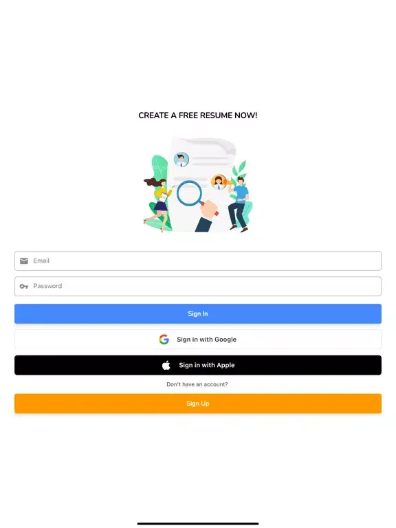 Resume Maker - CV Builder iPad  Screenshots