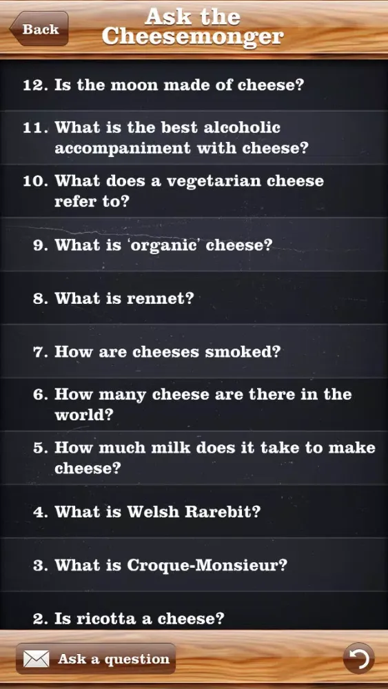 Ask The Cheesemonger应用截图
