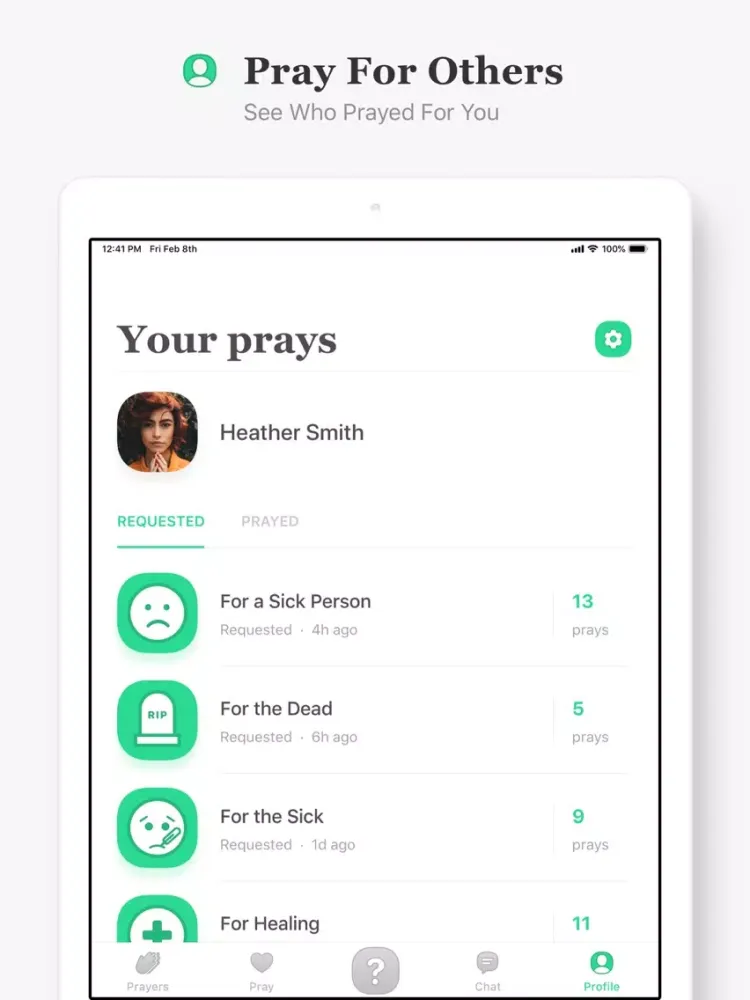 Ask Up - Request & Pray iPad  سکرین شاٹس