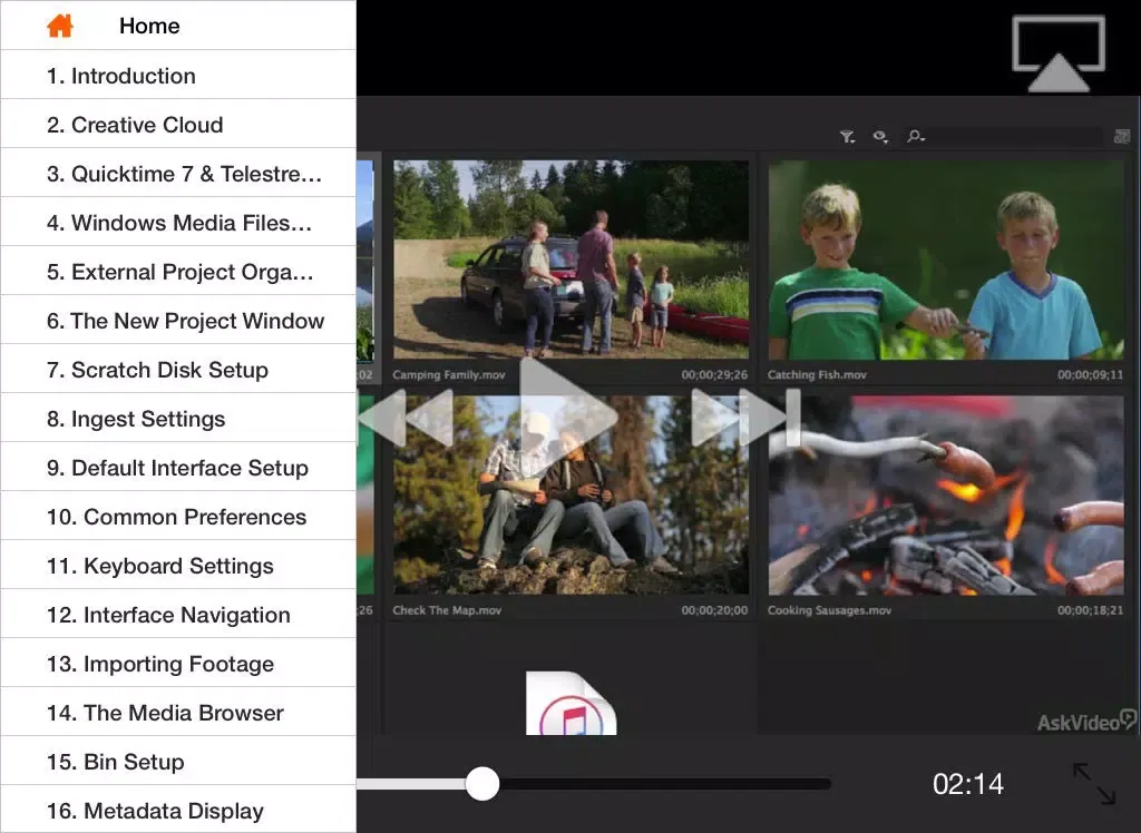 AV Course For Premiere Pro CC iPad  Screenshots