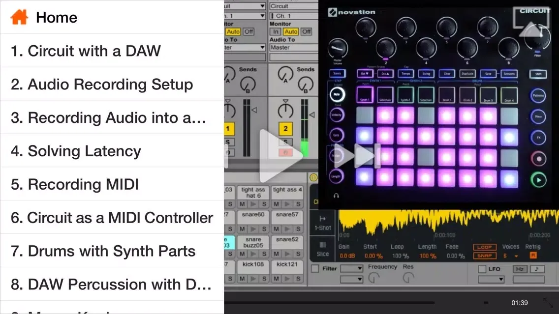 Adv. Course For Novation Circuit Ekran Görüntüleri