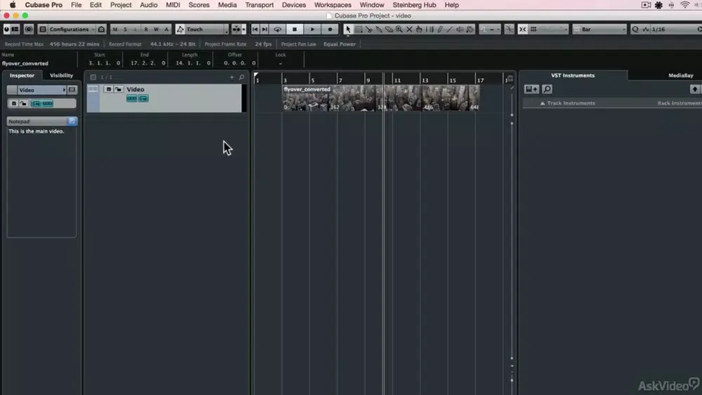 Capturas de tela do Score to Picture For Cubase