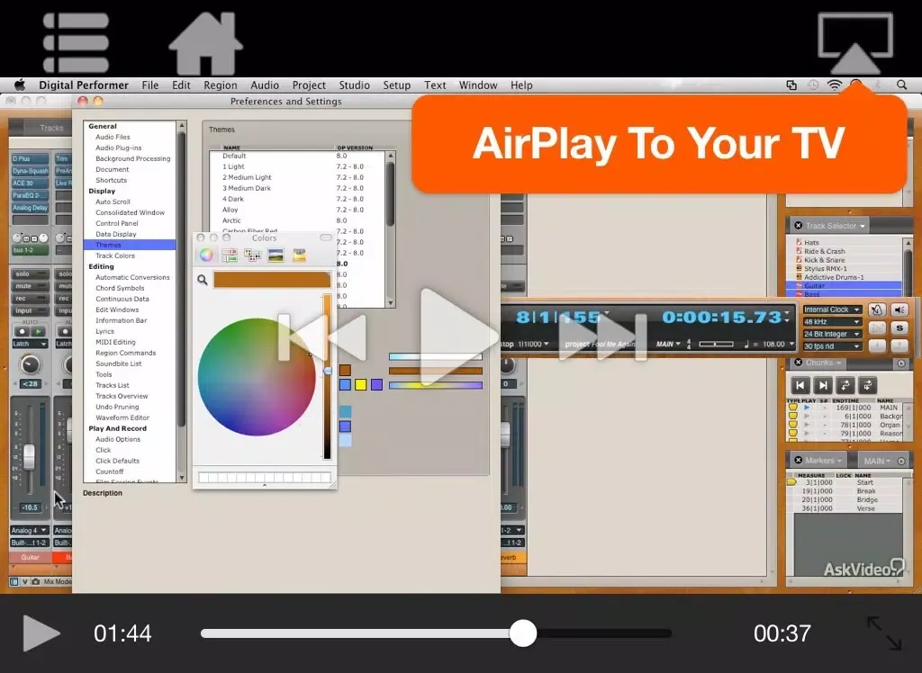 AV for Digital Performer 8 100 - What's New In DP8 iPad  سکرین شاٹس