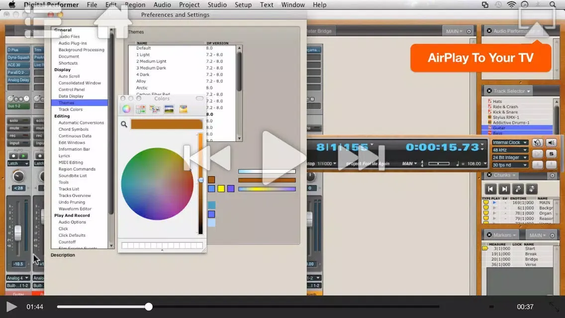 AV for Digital Performer 8 100 - What's New In DP8 سکرین شاٹس