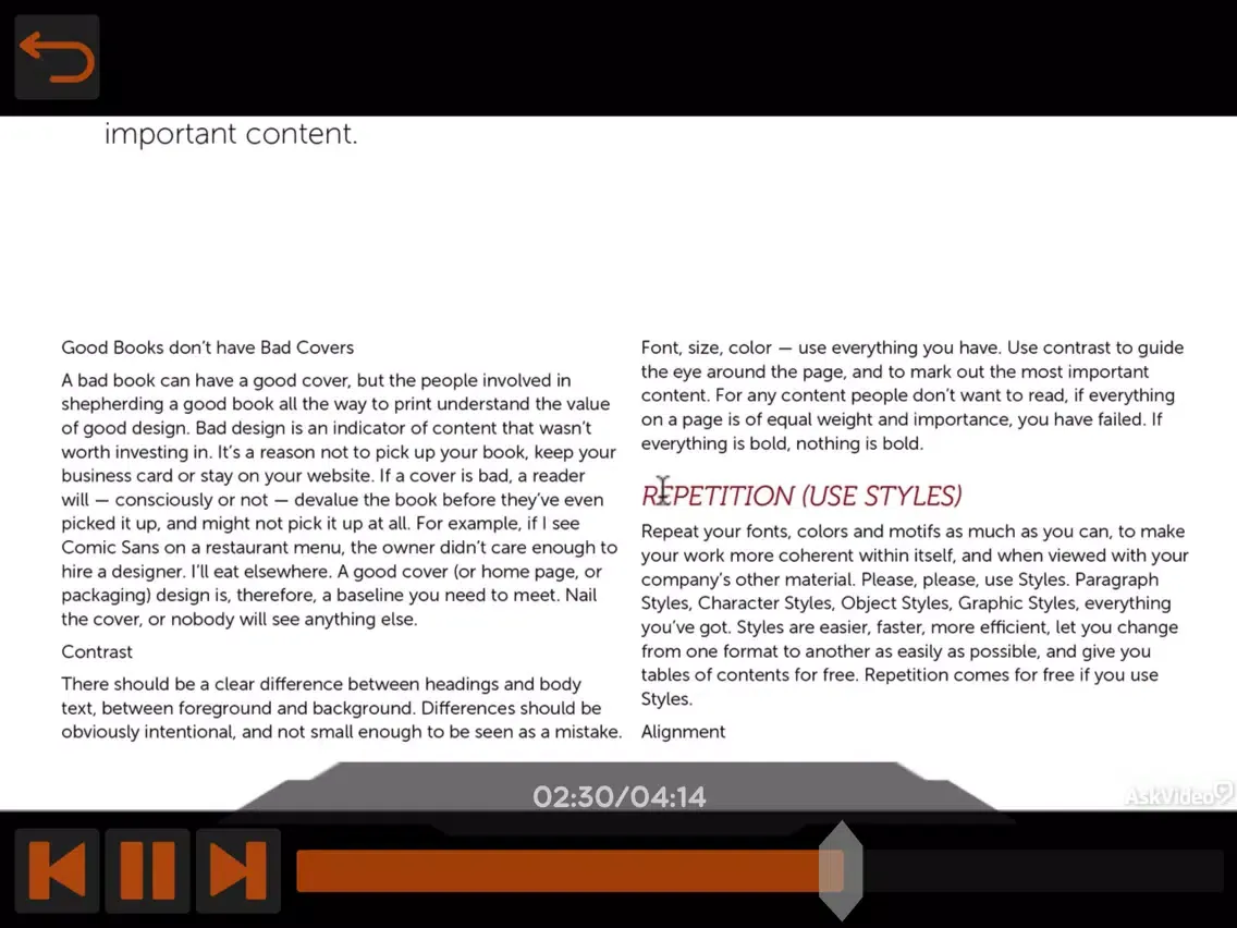 Essential Graphic Design Tips iPad  Screenshots