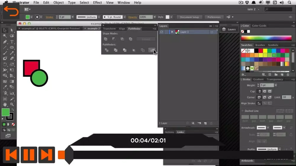 Tangkapan layar Map Course For Illustrator CS6