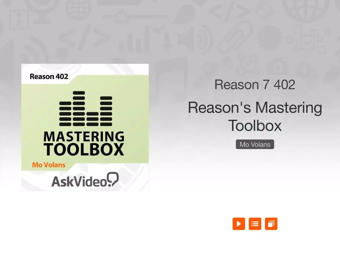 Mastering Reason's Toolbox Course iPad 應用截圖