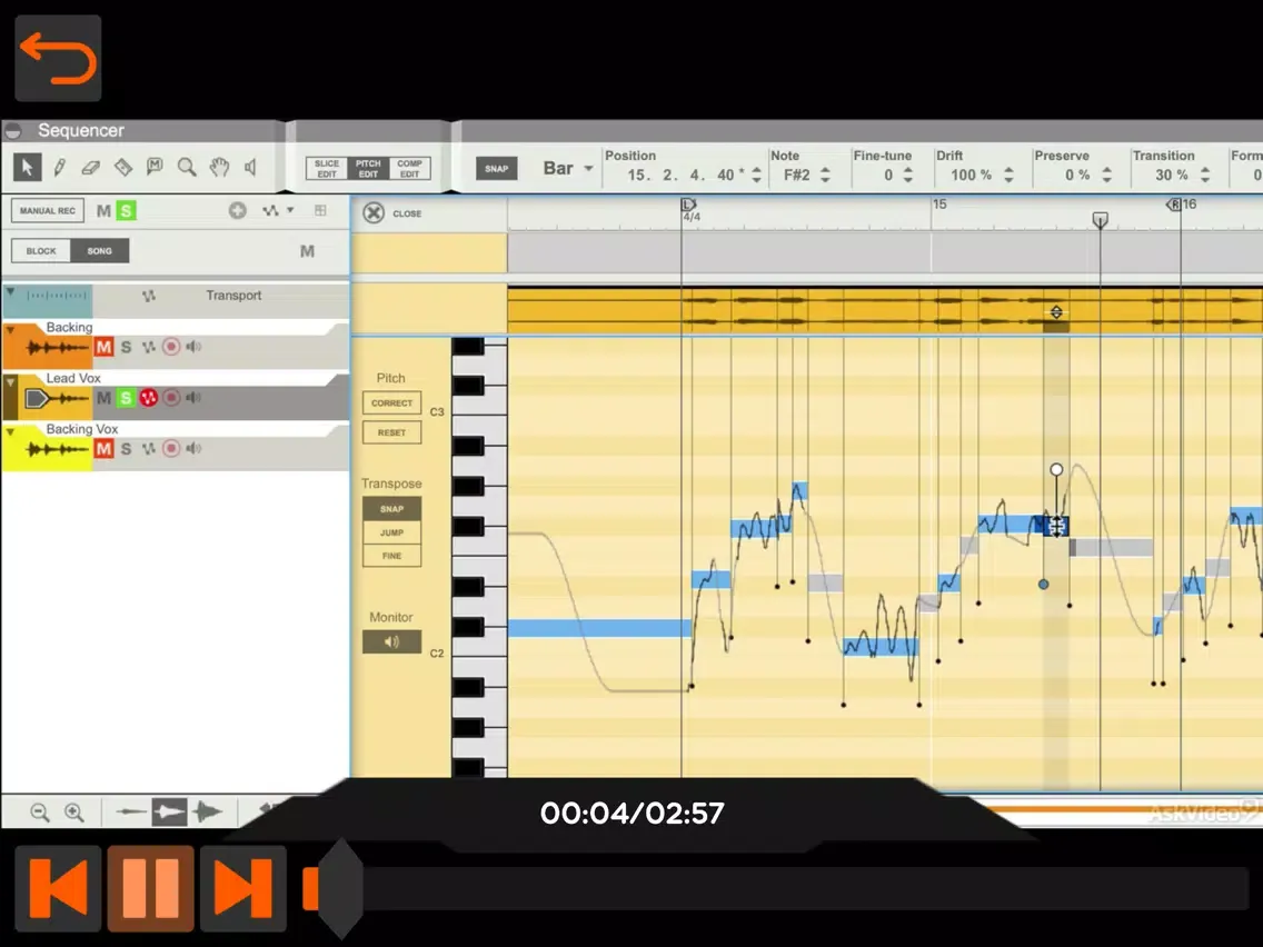 Captures d'écran de Pitch Editing Course By AV iPad 