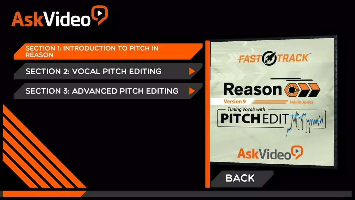 Captures d'écran de Pitch Editing Course By AV