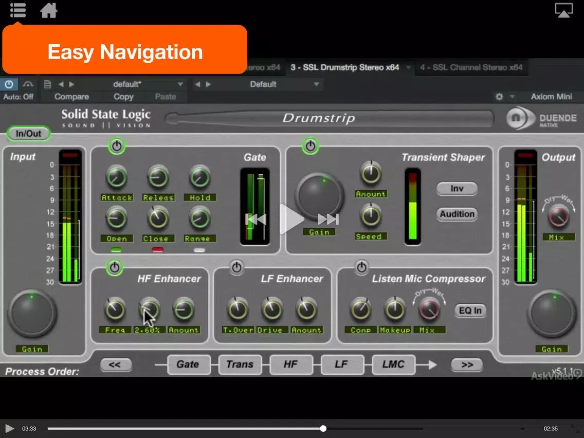 Course for SSL Duende Native iPad  Screenshots