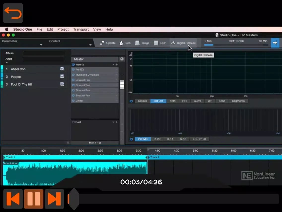 Ảnh chụp màn hình của Mastering Course From AV 105 iPad 