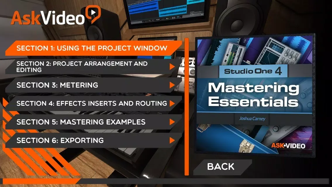 Ảnh chụp màn hình của Mastering Course From AV 105