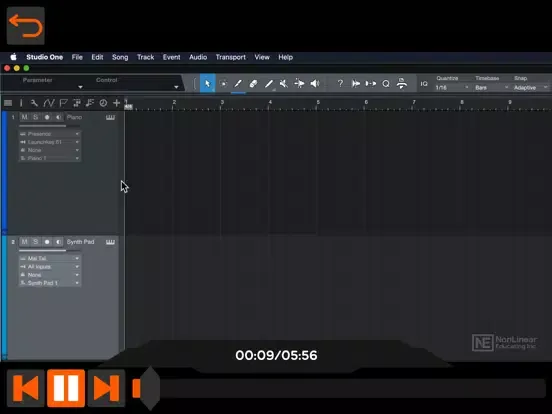 Tangkapan layar Start Guide for Studio One 5 iPad 