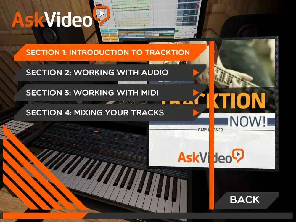 Tracktion Course By Ask.Video iPad  Screenshots