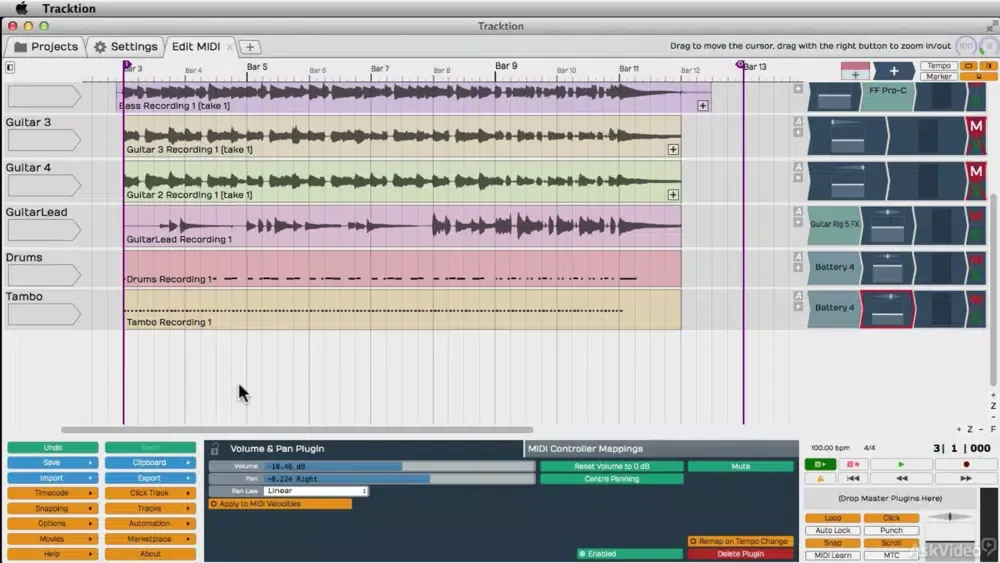 Tracktion Course By Ask.Video Screenshots