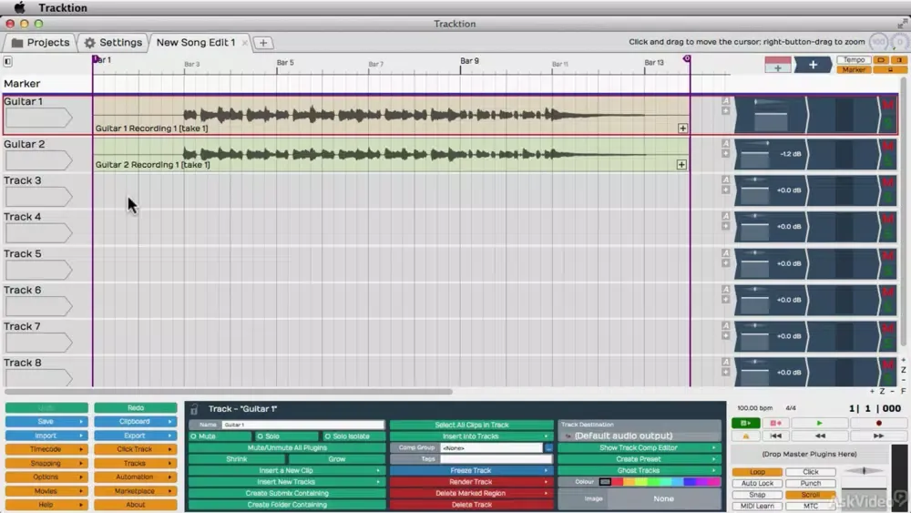 Tracktion Course By Ask.Video Screenshots