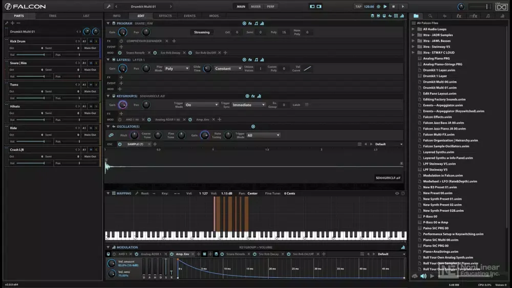 Скриншоты Video Course For UVI Falcon