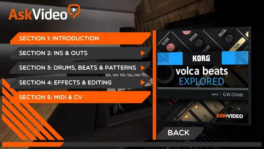 Скриншоты Exploring volca beats Course