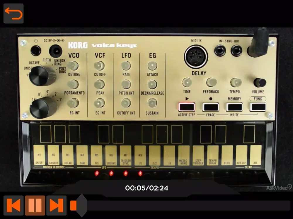 Explored Course For volca keys iPad  Screenshots