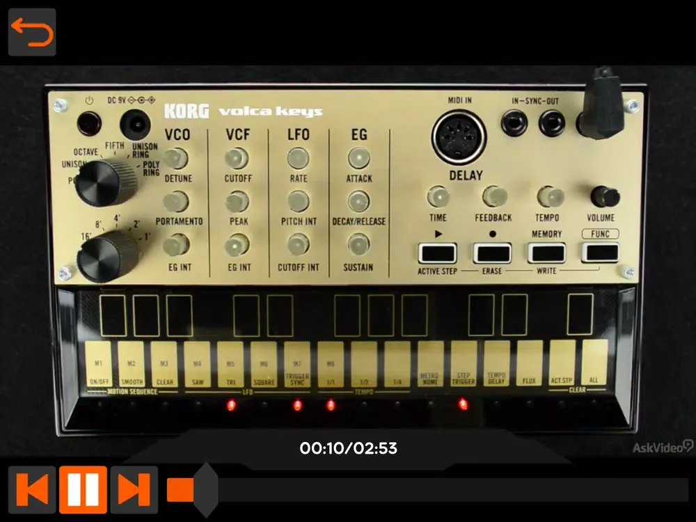 Explored Course For volca keys iPad  Screenshots