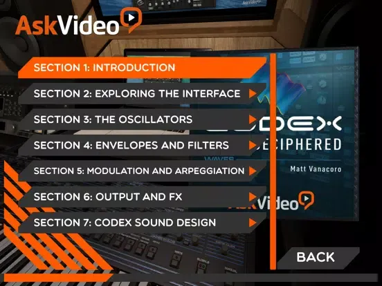 Capturas de tela do Codex Course For Waves By A.V. iPad 