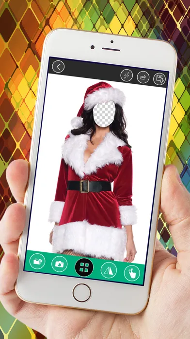 Tangkapan layar Christmas Santa Photo Montage