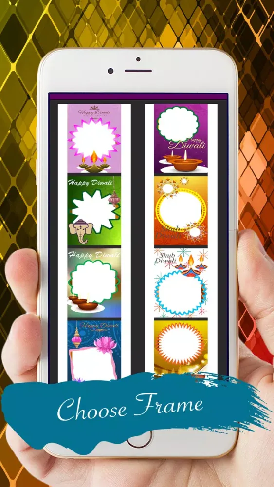 Tangkapan skrin Happy Diwali Frames
