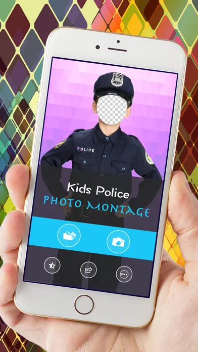 Kids Police Photo Montage 스크린샷