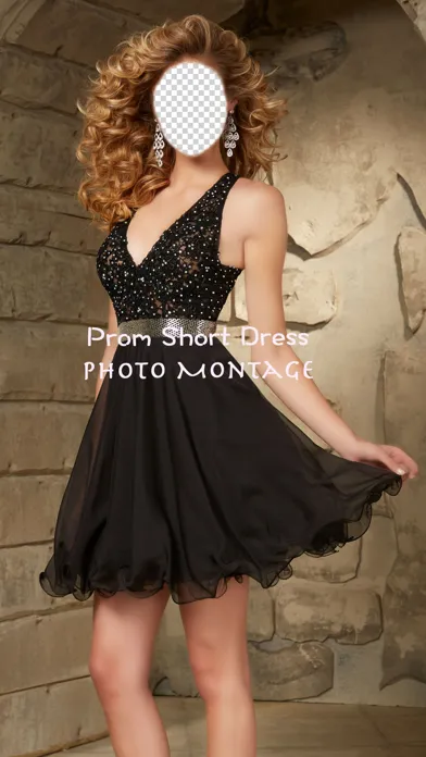 Ảnh chụp màn hình của Prom Short Dress Photo Montage