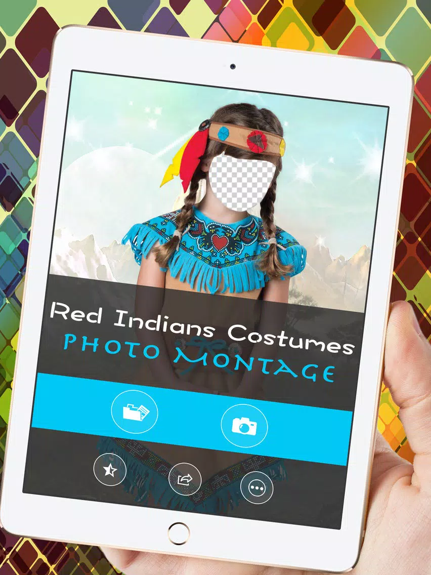 Red Indians Costumes Photo Montage iPad  스크린샷