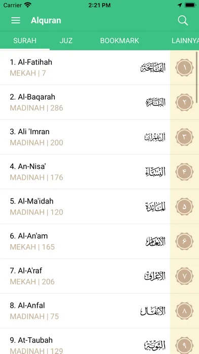 Tangkapan skrin HijrahApp - Dakwah Sunnah