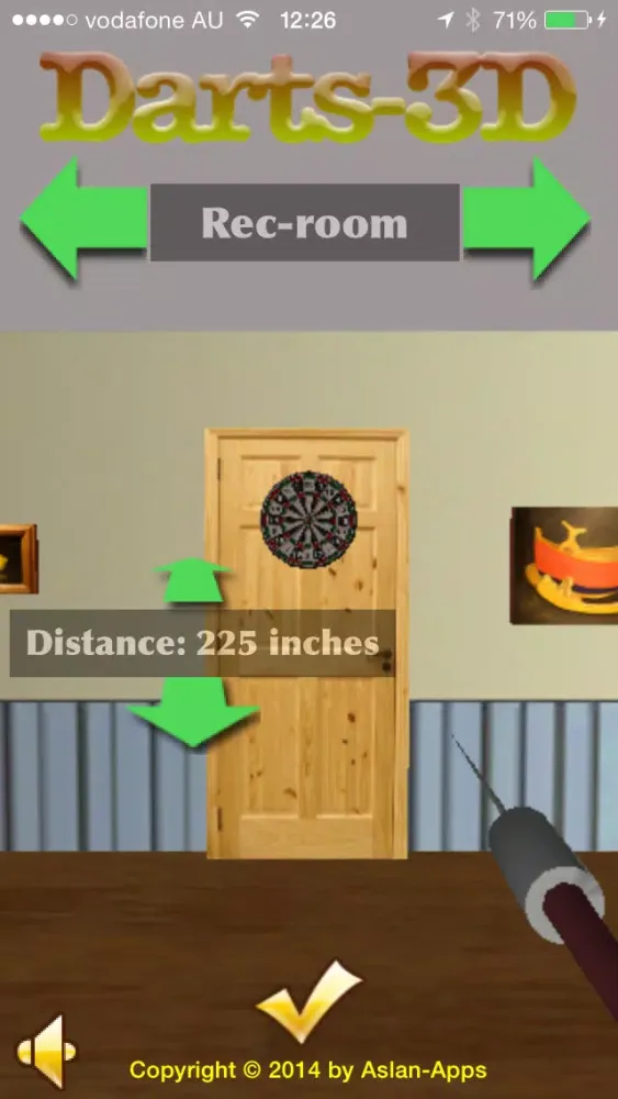 Ảnh chụp màn hình của Darts-3D Free