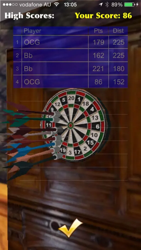 Ảnh chụp màn hình của Darts-3D Free