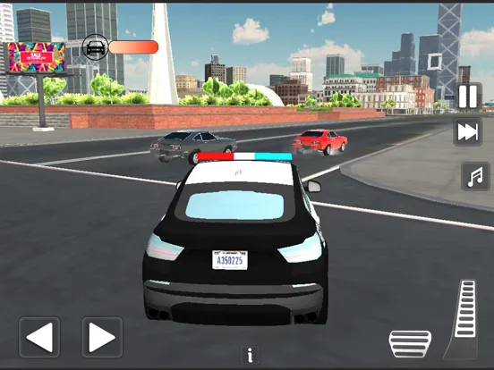 Tangkapan skrin Police Car Chase Crime City 3D iPad 