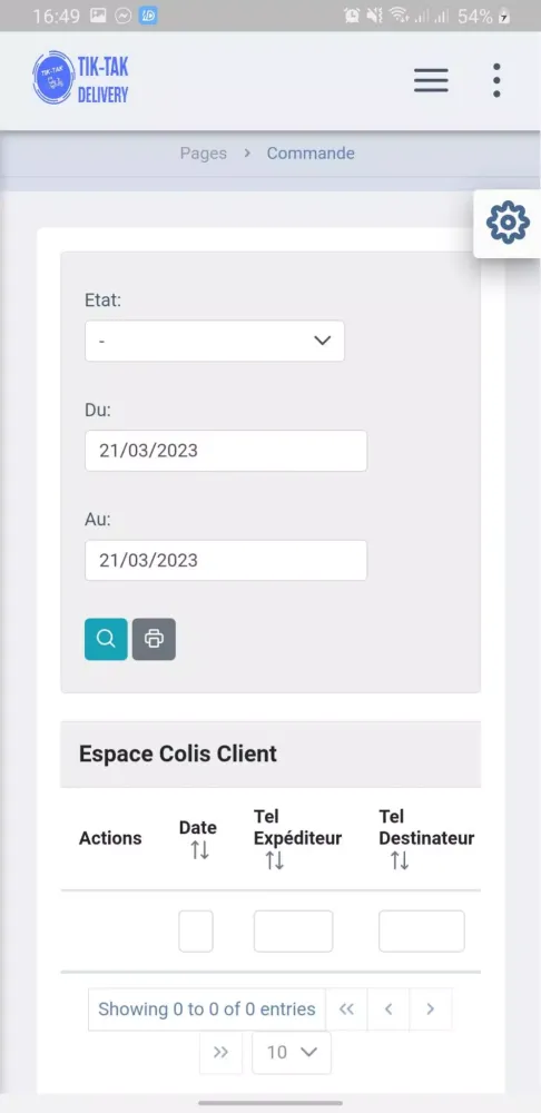 TikTak livreur Screenshots