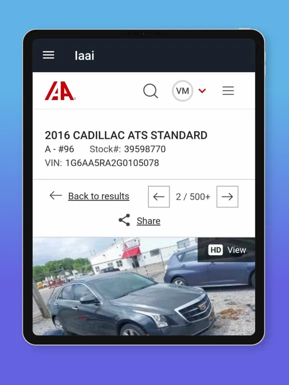 Captures d'écran de Carspace App iPad 