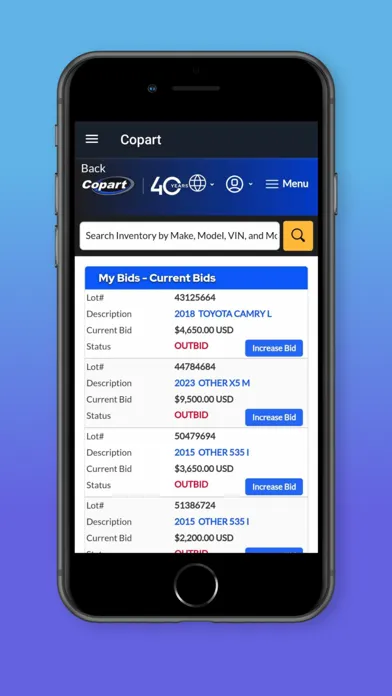 Captures d'écran de Carspace App