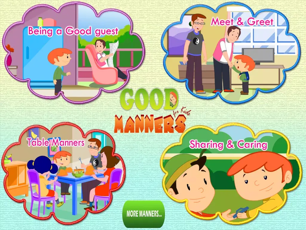 Capturas de tela do Good Manners for Kids iPad 
