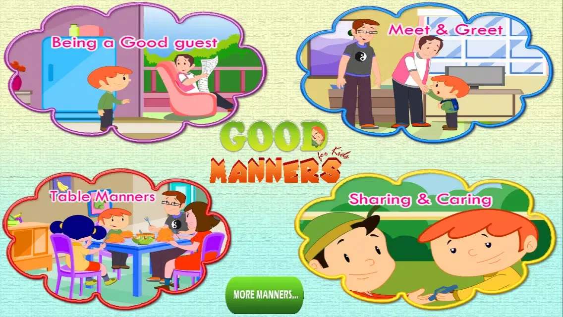 Capturas de tela do Good Manners for Kids